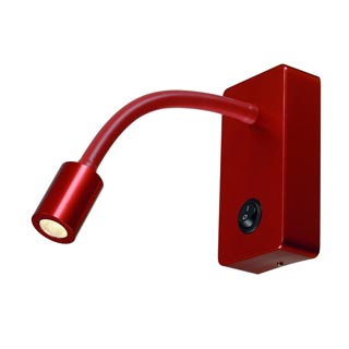 146706 PIPOFLEX Wandleuchte, rot, 4W LED, 3000K, Marbel 146706 PIPOFLEX Wandleuchte, rot, 4W LED, 3000K, Marbel