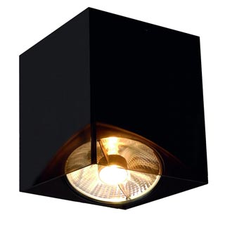 117231 ACRYLBOX ES111 SINGLE светильник накладной для лампы ES111 75Вт макс., черный, Marbel