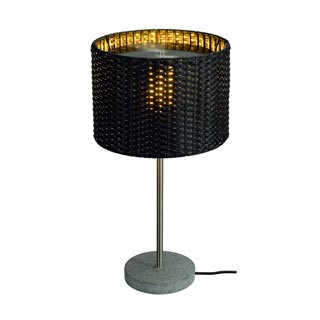 231385 ADEGAN MANILA TL Tischleuchte, PE Rattan anthrazit + SST 304 + Granit G654, E27, max. 24W, Marbel 231385 ADEGAN MANILA TL Tischleuchte, PE Rattan anthrazit + SST 304 + Granit G654, E27, max. 24W, Marbel