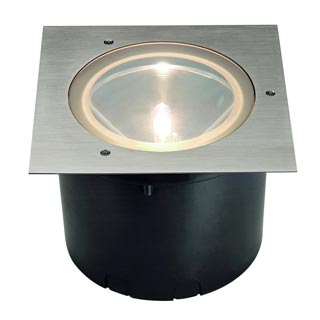 228244 ADJUST SQUARE HQI 70W светильник встраиваемый IP67 c ЭмПРА для лампы HQI G12 70Вт, сталь, Marbel