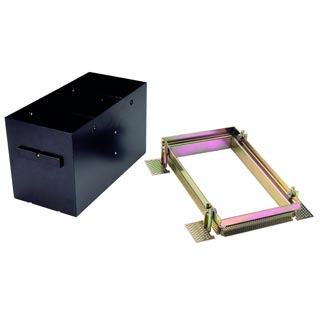 115152 AIXLIGHT® PRO, 2 FRAMELESS корпус безрамочный для 2-x светильников MODULE, черный, Marbel