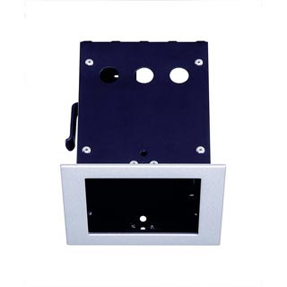 115304 AIXLIGHT® PRO 50, 1 FRAME корпус с рамкой для 1-го светильникa MODULE, серебристый / черный, Marbel