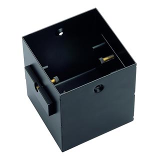 115351 AIXLIGHT® PRO 50, 1 FRAMELESS корпус безрамочный для 1-го светильника MODULE, черный, Marbel