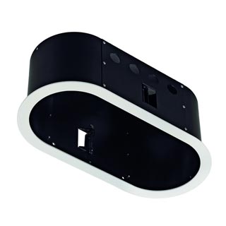115611 AIXLIGHT® PRO, 2 FLAT FRAME ROUND корпус с рамкой для 2-х светильников MODULE, текстур.белый/ черный, Marbel 115611 AIXLIGHT® PRO, 2 FLAT FRAME ROUND корпус с рамкой для 2-х светильников MODULE, текстур.белый/ черный, Marbel