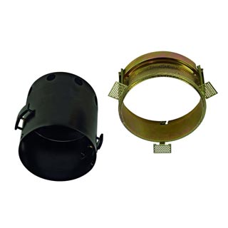 115674 AIXLIGHT® PRO, 1 FRAMELESS ROUND корпус без рамки для 1-го светильника MODULE, черный, Marbel