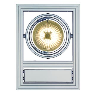 154262 AIXLIGHT® САRDAFRAME WALL QRB111 светильник настенный с ЭПН для лампы QRB111 50Вт макс., серебристый, Marbel