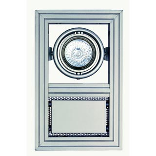 154292 AIXLIGHT® САRDAFRAME WALL GU10 светильник настенный для лампы GU10 50Вт макс., серебристый, Marbel