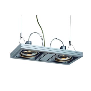 154352 AIXLIGHT® DUO ES111 светильник подвесной для 2-x ламп ES111 по 75Вт макс., серебристый, Marbel 154352 AIXLIGHT® DUO ES111 светильник подвесной для 2-x ламп ES111 по 75Вт макс., серебристый, Marbel