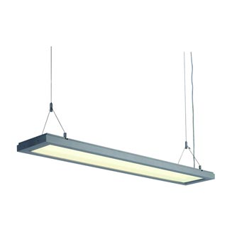 154814 AIXLIGHT® PENDANT SYSTEM, T5 ELEMENT, светильник с ЭПРА для 2х ламп T5 по 54Вт, серебристый, Marbel