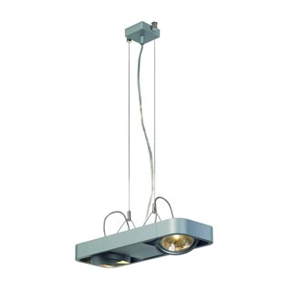 159034 AIXLIGHT® R2 DUO QRB111 светильник подвесной с ЭПН для 2-x ламп QRB111 по 50Вт макс., серебристый, Marbel 159034 AIXLIGHT® R2 DUO QRB111 светильник подвесной с ЭПН для 2-x ламп QRB111 по 50Вт макс., серебристый, Marbel