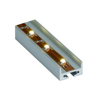 213444 ALUMINIUM PROFILE профиль накладной с белым рассеивателем, 2 метра, алюминий, Marbel