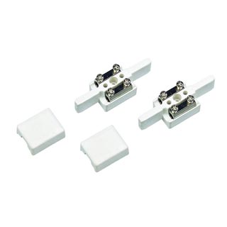 180041 APOLLO, коннектор прямой, 2 шт., белый, Marbel