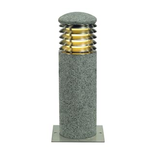 231430 ARROCK GRANITE 40 ROUND, floor lamp, granite, salt & pepper, E27, max. 15W, Marbel