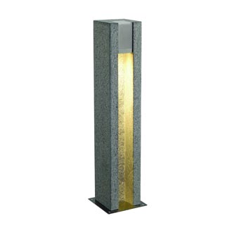 231440 ARROCK SLOT GU10 floor lamp , square, granite, salt & pepper , GU10, max. 4W LED, Marbel
