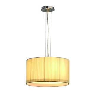 155301 LASSON PD-3 светильник подвесной для 3-х ламп E27 по 60Вт макс., никель/ бежевый, Marbel