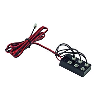 111860 Кабель с колодкой на 6 выходов, 350mA макс., 1.5 м, черный, Marbel