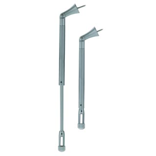 138432 LINUX LIGHT®, стойка потолочная телескопическая c шарниром для наклонных плоскостей, серебристый, Marbel