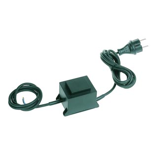 227150 IP44 K-TRAFO 150/12 трансформатор индукционный 150ВА, 230В/12В, кабель 2м +1.5м, влагозащищенный, Marbel