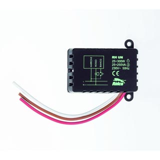 410130 RH-UN диммер для скрытого монтажа, 25-300Вт, 230В/50Гц, черный, Marbel