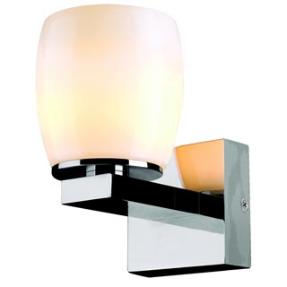 157242 BIG SURA WALL светильник настенный для лампы G9 60Вт макс., хром / керамика белая, Marbel