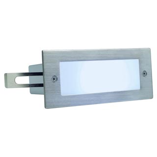 230231 BRICK LED 16 светильник встраиваемый IP44 c 16 белыми LED, 1Вт, сталь, Marbel