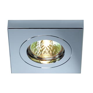 114992 DOWNLIGHT CHROM SQUARE светильник встраиваемый для лампы MR16 50Вт макс., хром, Marbel