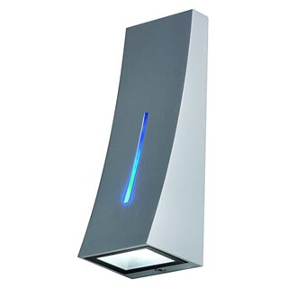 230767 DELWA BLUE светильник настенный IP44 с белым PowerLED 5Вт и синим PowerLED 1Вт, алюминий, Marbel