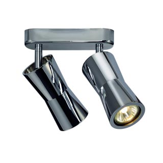 114562 DIABO SPOT 2 Deckenleuchte, chrom, 2xGU10, max.35W, Marbel