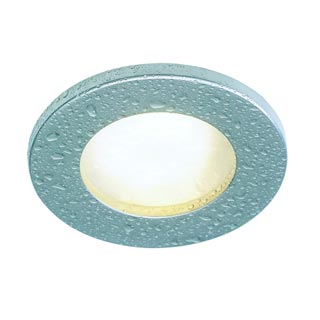 111007 FGL OUT ROUND MR16 светильник встраиваемый IP65 для лампы MR16 35Вт макс., титан / стекло матовое, Marbel