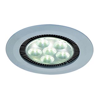111961 DOMELED DOWNLIGHT светильник встраиваемый с 6-ю PowerLED по 3Вт, 6000K, 825lm, серебристый, Marbel 111961 DOMELED DOWNLIGHT светильник встраиваемый с 6-ю PowerLED по 3Вт, 6000K, 825lm, серебристый, Marbel