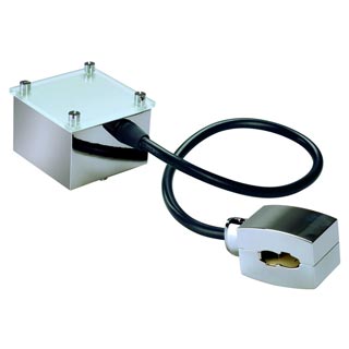 185002 EASYTEC II®, подвод питания, хром / стекло матовое, Marbel 185002 EASYTEC II®, подвод питания, хром / стекло матовое, Marbel