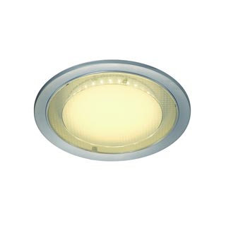 160284 ECO LED ROUNDсветильник встраиваемый с блоком питания и 70 LED 7,5 Вт, 3000K, 500Лм, серебристый, Marbel