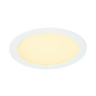 162501 ECO LED PANEL ROUND Down- light, rund, weiss, 10W, 3000K, Marbel