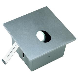 112800 FOK LED светильник встраиваемый с PowerLED 1Вт, 4000K, 350mA, 110lm, матированный алюминий, Marbel