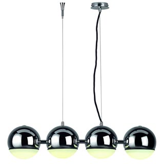 133552 LIGHT EYE GLASS 4 ¤ светильник подвесной для 4-х ламп GX53 по 9Вт макс., хром / стекло матовое, Marbel