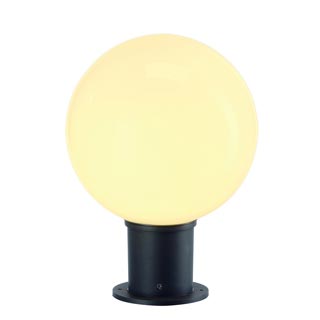 232015 GLOO PURE 27 светильник IP44 для лампы ELT E27 20Вт макс., антрацит/ стекло белое, Marbel