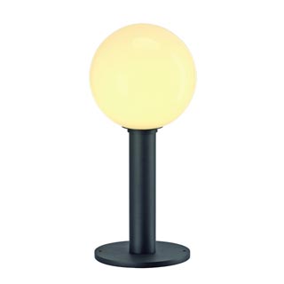 232025 GLOO PURE 44 светильник IP44 для лампы ELT E27 20Вт макс., антрацит/ стекло белое, Marbel