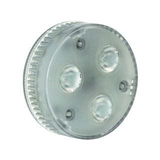550097 POWERLED GX53 источник света из 3x PowerLED по 1.4Вт, 230В, 35°, синий, Marbel 550097 POWERLED GX53 источник света из 3x PowerLED по 1.4Вт, 230В, 35°, синий, Marbel