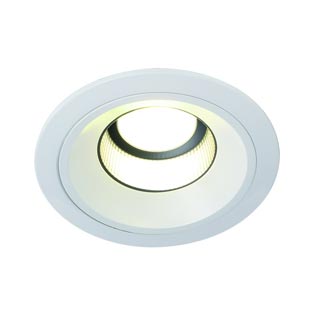 160551 LEDDISK HORN DL светильник встраиваемый с Fortimo LED Disk Module 15.2Вт, 4000К, 850lm, белый, Marbel