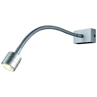 146512 IVED GOOSE I светильник накладной с блоком питания и белым теплым PowerLED 1Вт, серебристый, Marbel