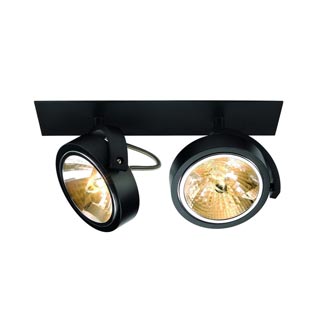 113410 KALU RECESSED 2 светильник встраиваемый для 2-х ламп QRB111 50Вт макс., матовый черный, Marbel