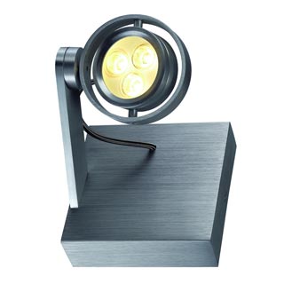 147762 KALU 2 LED светильник накладной с 3-мя белыми теплыми PowerLED по 1Вт, матированный алюминий, Marbel