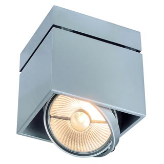 117104 CARDAMOD SURFACE SQUARE ES111 SINGLE светильник накладной для лампы ES111 75Вт макс., серебристый, Marbel