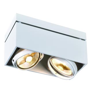 117111 CARDAMOD SURFACE SQUARE ES111 DOUBLE светильник накладной для ламп ES111 2x75Вт макс., белый, Marbel