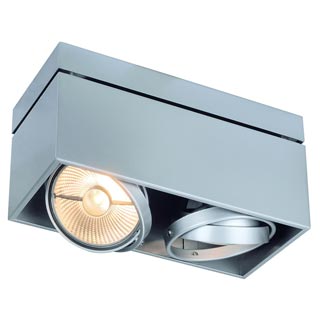 117114 CARDAMOD SURFACE SQUARE ES111 DOUBLE светильник накладной для ламп ES111 2x75Вт макс., серебристый, Marbel 117114 CARDAMOD SURFACE SQUARE ES111 DOUBLE светильник накладной для ламп ES111 2x75Вт макс., серебристый, Marbel