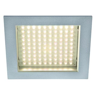 160352 LEDPANEL 100 светильник встраиваемый с блоком питания и 100 белыми теплым LED общ 8.5Вт, серебристый, Marbel
