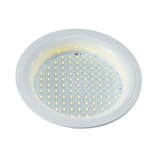 160372 LEDPANEL ROUND светильник встраиваемый с блоком питания и 97 белыми теплыми LED общ 12Вт, белый, Marbel