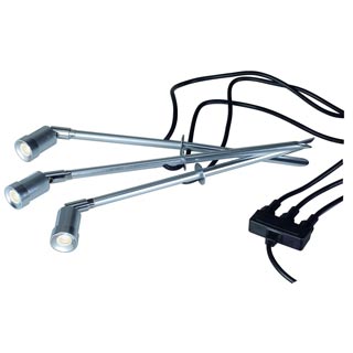 230282 LED OUTDOOR SPIKE SET набор из 3-х светильников IP44 с белым теплым PowerLED 1Вт, алюминий, Marbel 230282 LED OUTDOOR SPIKE SET набор из 3-х светильников IP44 с белым теплым PowerLED 1Вт, алюминий, Marbel