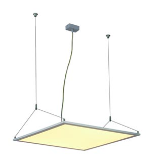 158511 LED PANEL PD 115 светильник подвесной с 96 LED 53Вт, 5500К, 2500lm, серебристый, Marbel