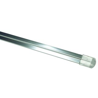 136222 LINUX LIGHT®, шинопровод 2м, 12В, 25А макс., вкл. 2 прозрачный наконечника, хром, Marbel